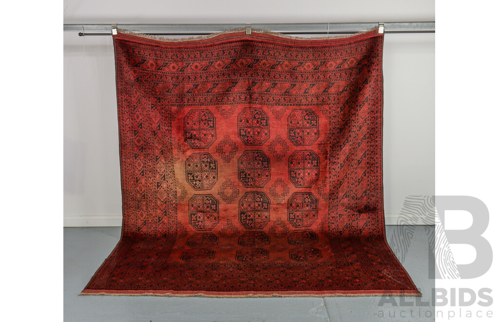 Hand Knotted Afghan Rug