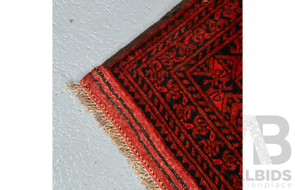 Hand Knotted Afghan Rug