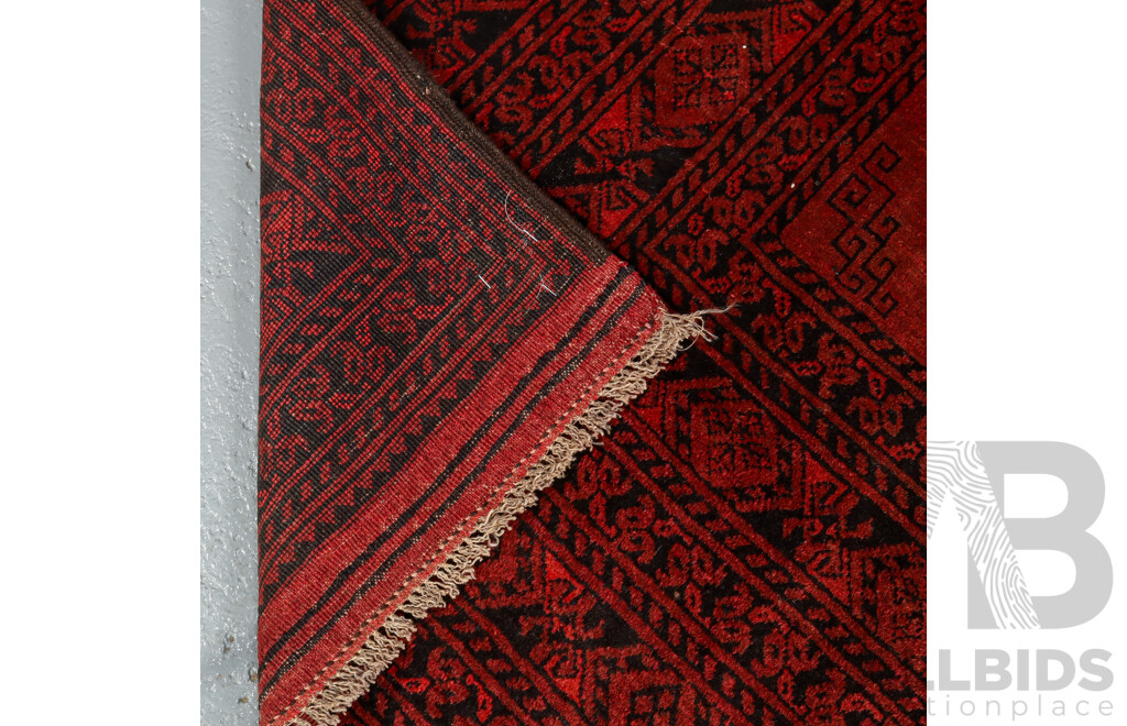 Hand Knotted Afghan Rug