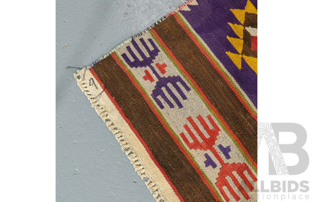 Extra Long Hand Knotted Kilim Runner Rug