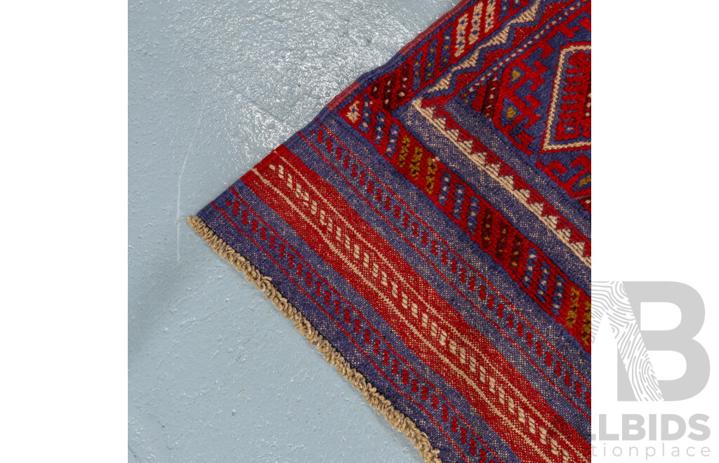 Hand Knotted Persian Meshwani Runner Rug
