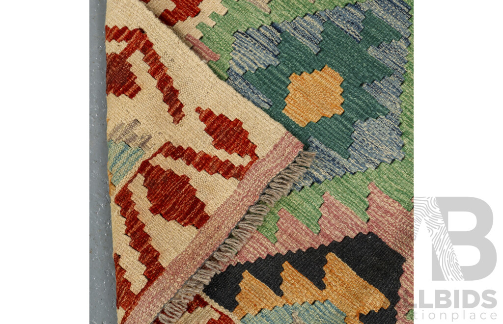 Hand Knotted Afghan Kilim Rug