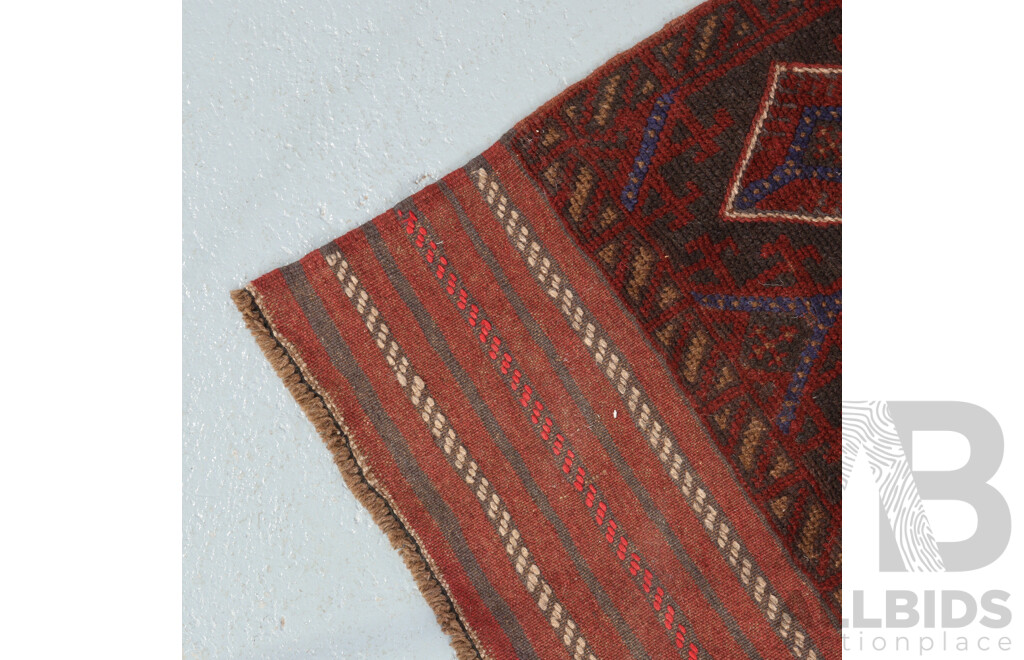 Hand Knotted Afghan Mushwani Runner Rug