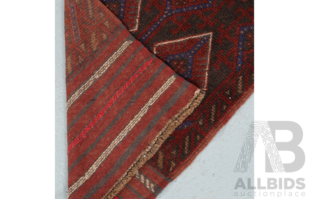 Hand Knotted Afghan Mushwani Runner Rug