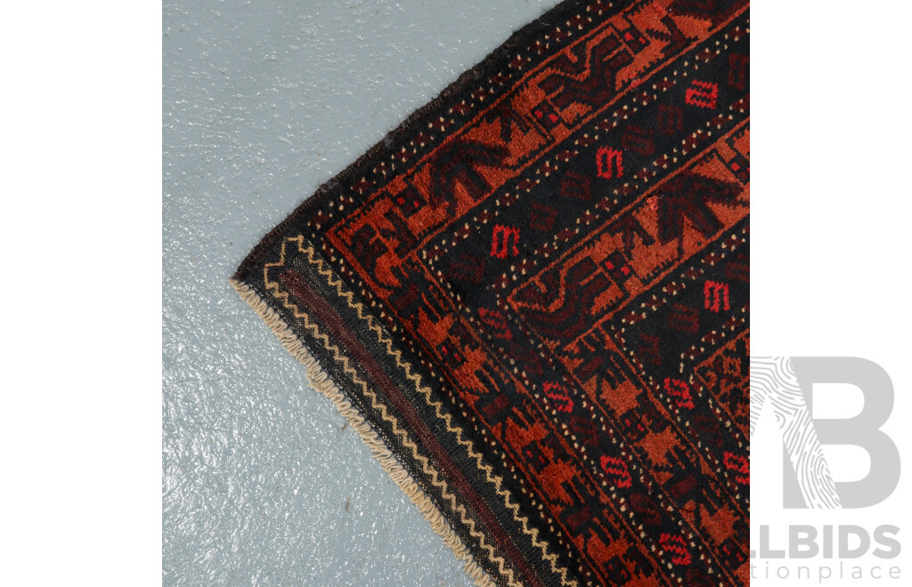 Hand Knotted Baluchi Rug