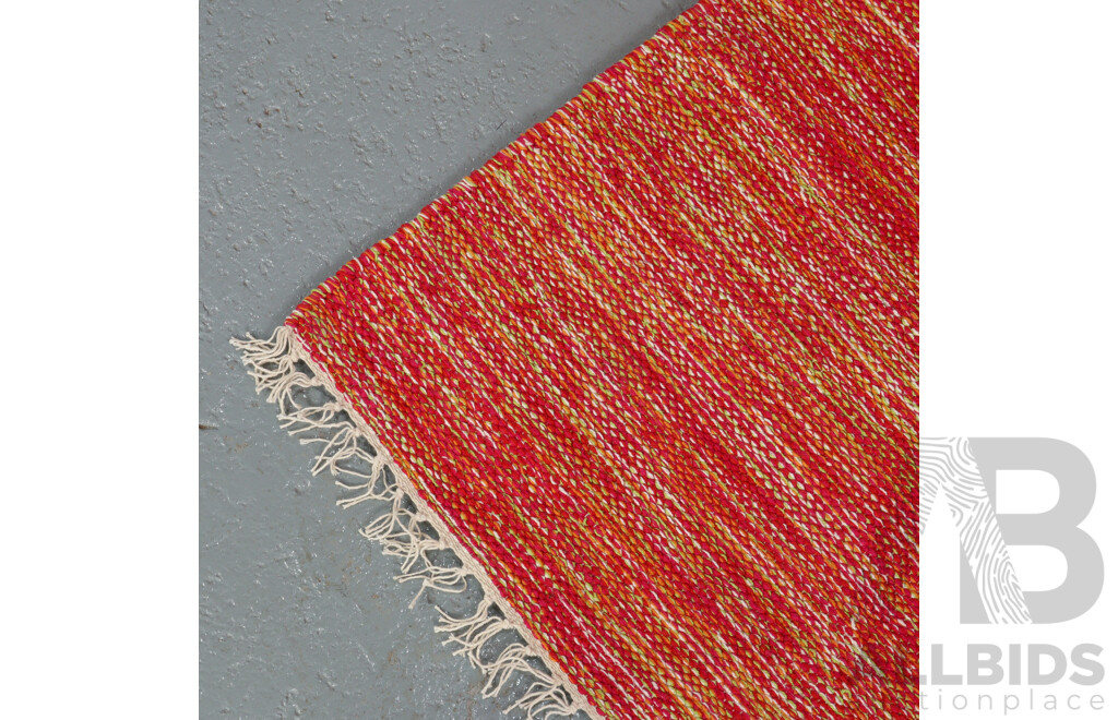 Hand Knotted Cotton Durry Rug
