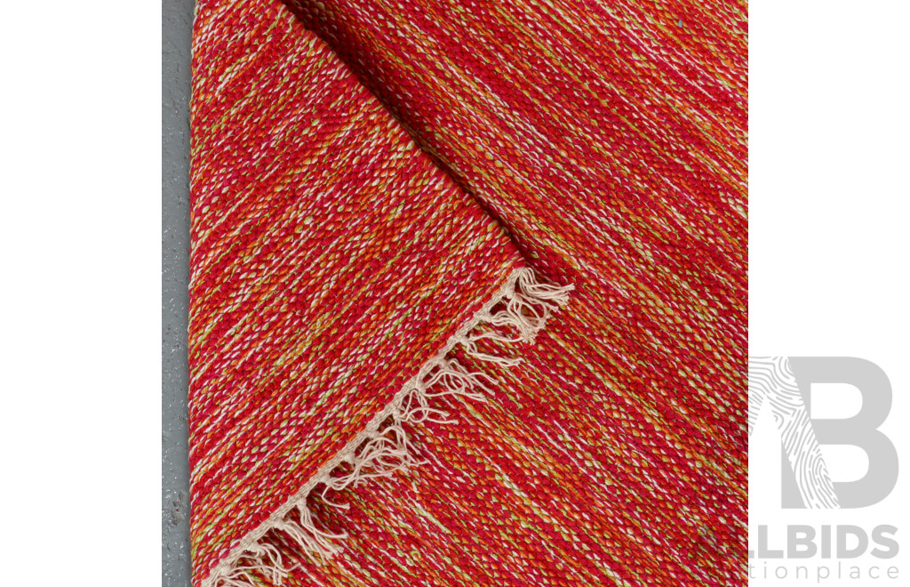 Hand Knotted Cotton Durry Rug