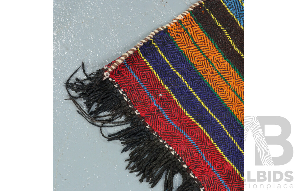Hand Knotted Striped Kilim Rug