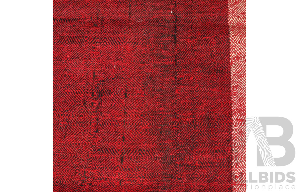Hand Knotted Striped Kilim Rug