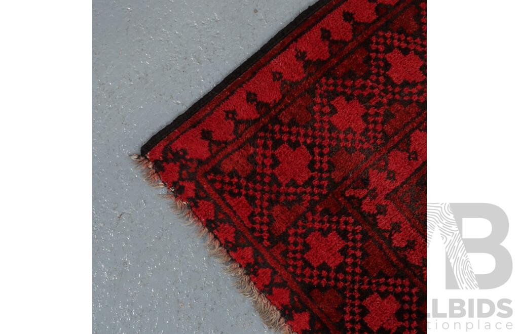 Hand Knotted Afghan Rug