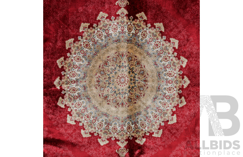 Hand Knotted Turkman Hali Turkish Bamboo Silk Rug