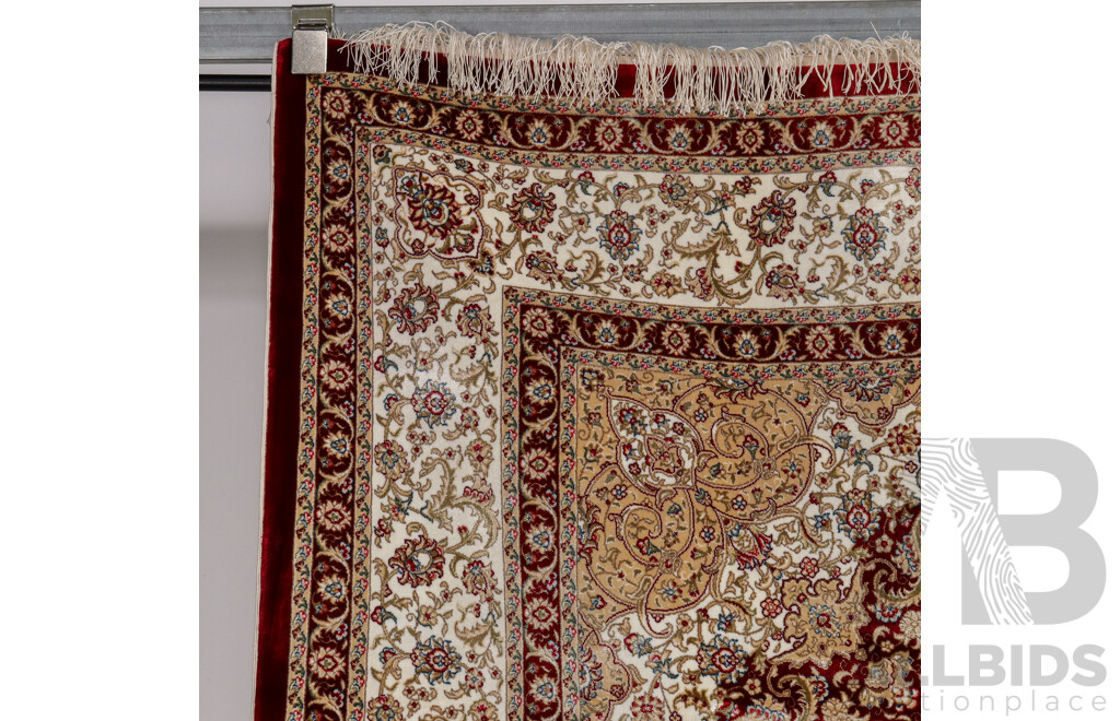Hand Knotted Turkman Hali Turkish Bamboo Silk Rug