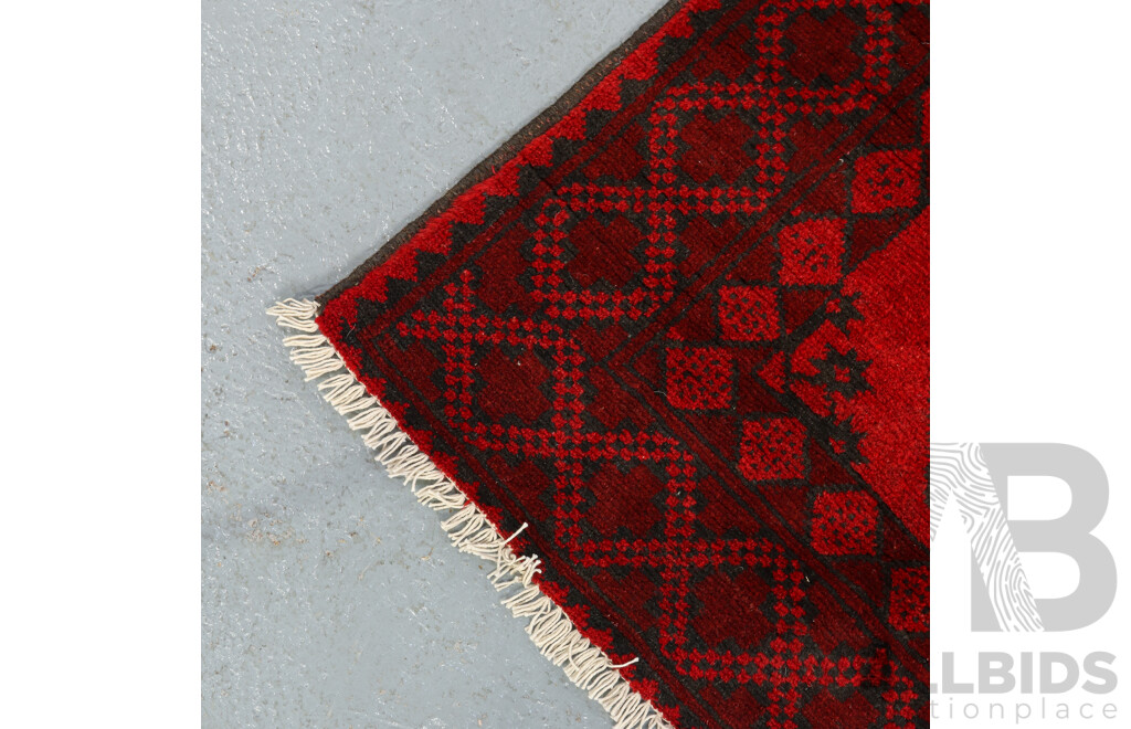 Hand Knotted Afghan Rug