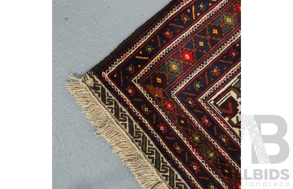 Hand Knotted Afghan Kazak Rug
