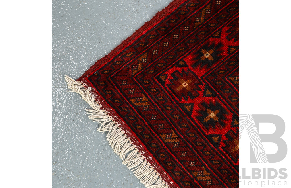 Hand Knotted Afghan Baluchi Rug