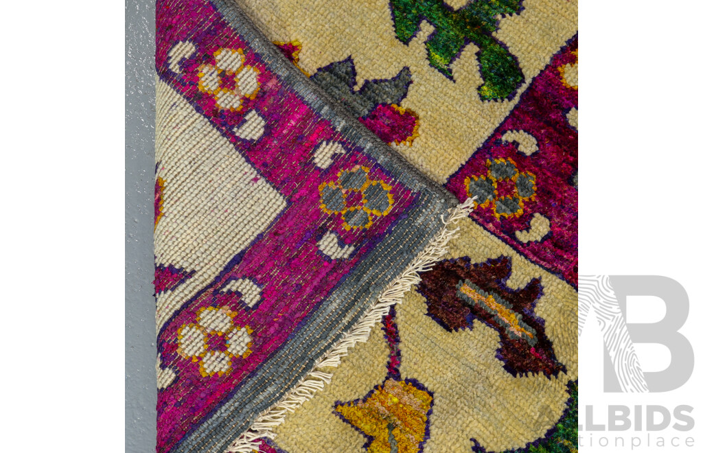 Large Hand Knotted Vaughn Wool Rug