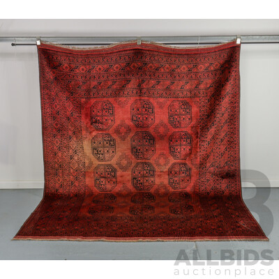 Hand Knotted Afghan Rug