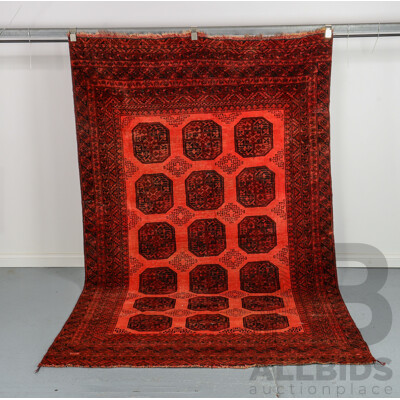 Hand Knotted Afghan Rug