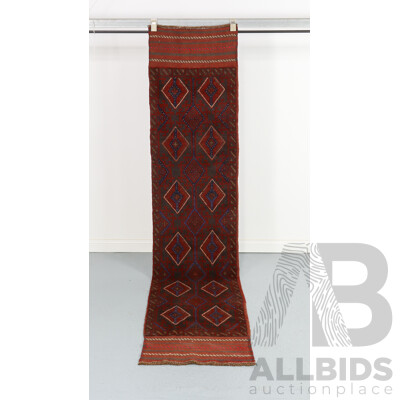 Hand Knotted Afghan Mushwani Runner Rug