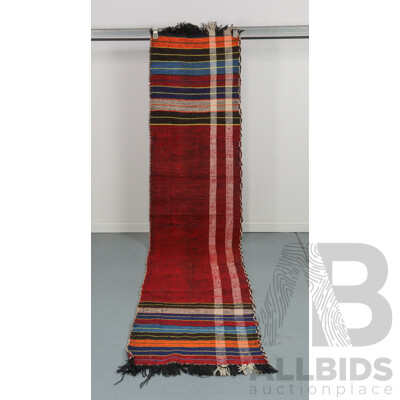 Hand Knotted Striped Kilim Rug