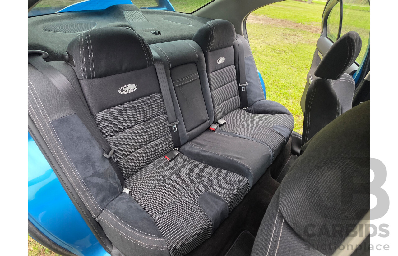 11/2006 Ford FPV GT (RWD) BF MKII Build No. 0072 4d Sedan Neo Blue Boss 290 V8 5.4L