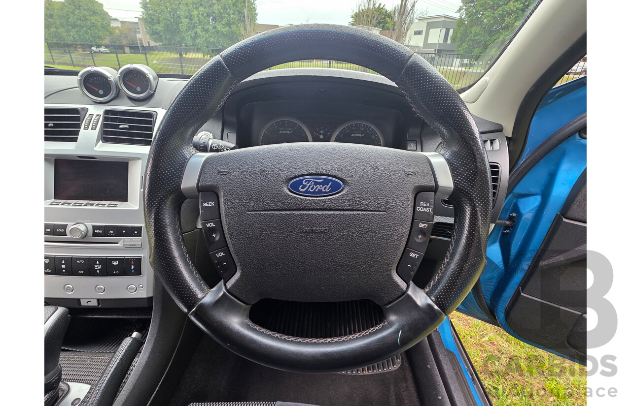 11/2006 Ford FPV GT (RWD) BF MKII Build No. 0072 4d Sedan Neo Blue Boss 290 V8 5.4L