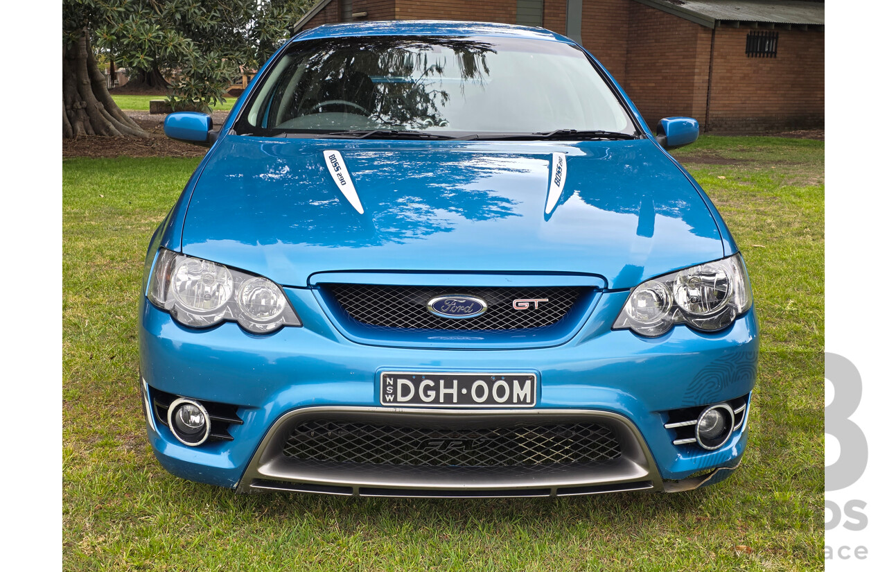 11/2006 Ford FPV GT (RWD) BF MKII Build No. 0072 4d Sedan Neo Blue Boss 290 V8 5.4L