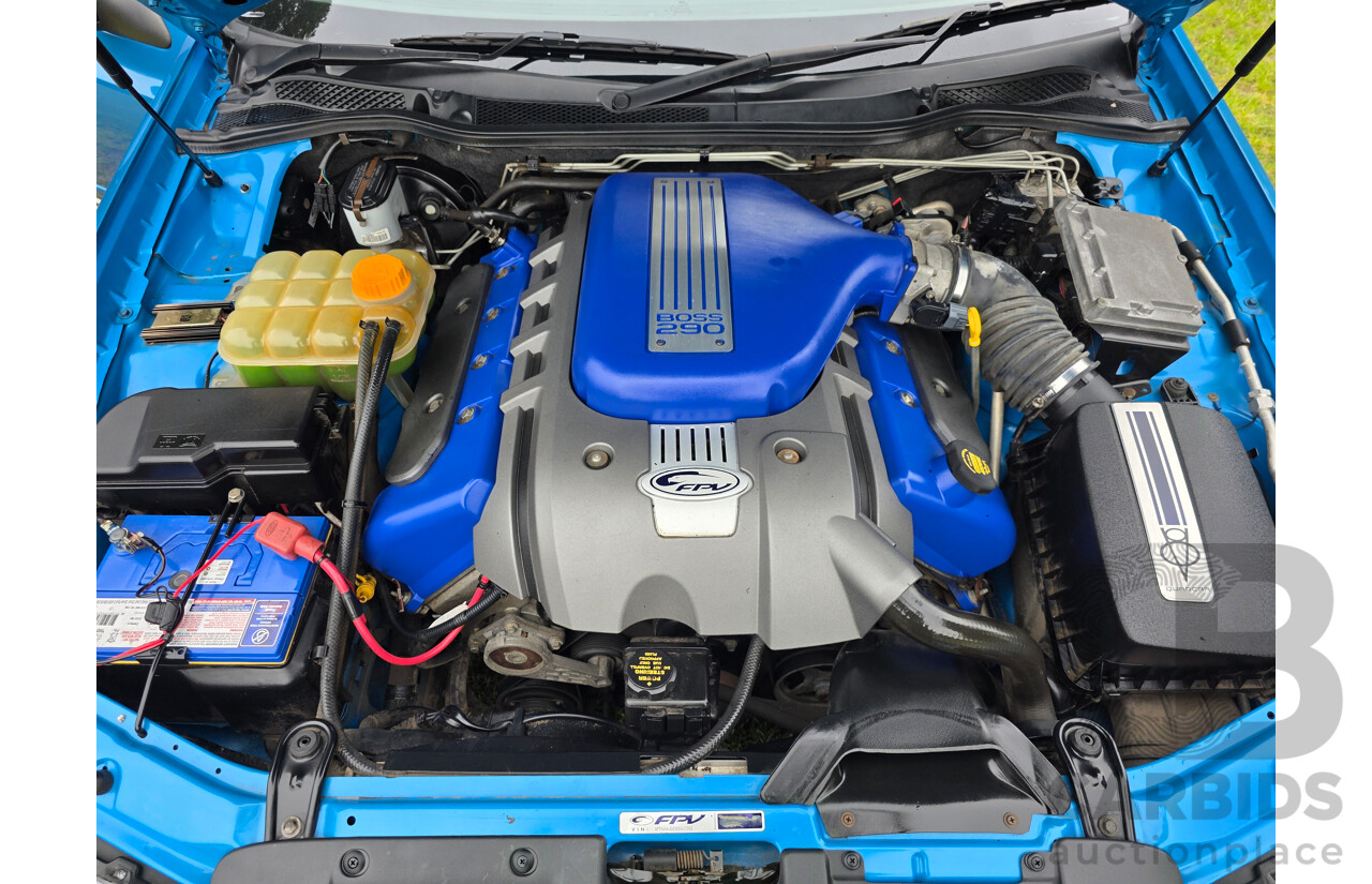 11/2006 Ford FPV GT (RWD) BF MKII Build No. 0072 4d Sedan Neo Blue Boss 290 V8 5.4L