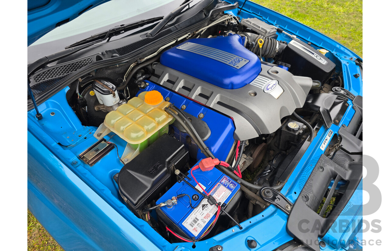 11/2006 Ford FPV GT (RWD) BF MKII Build No. 0072 4d Sedan Neo Blue Boss 290 V8 5.4L