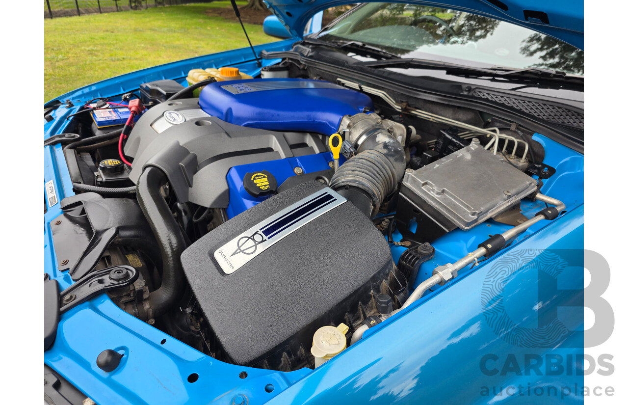 11/2006 Ford FPV GT (RWD) BF MKII Build No. 0072 4d Sedan Neo Blue Boss 290 V8 5.4L