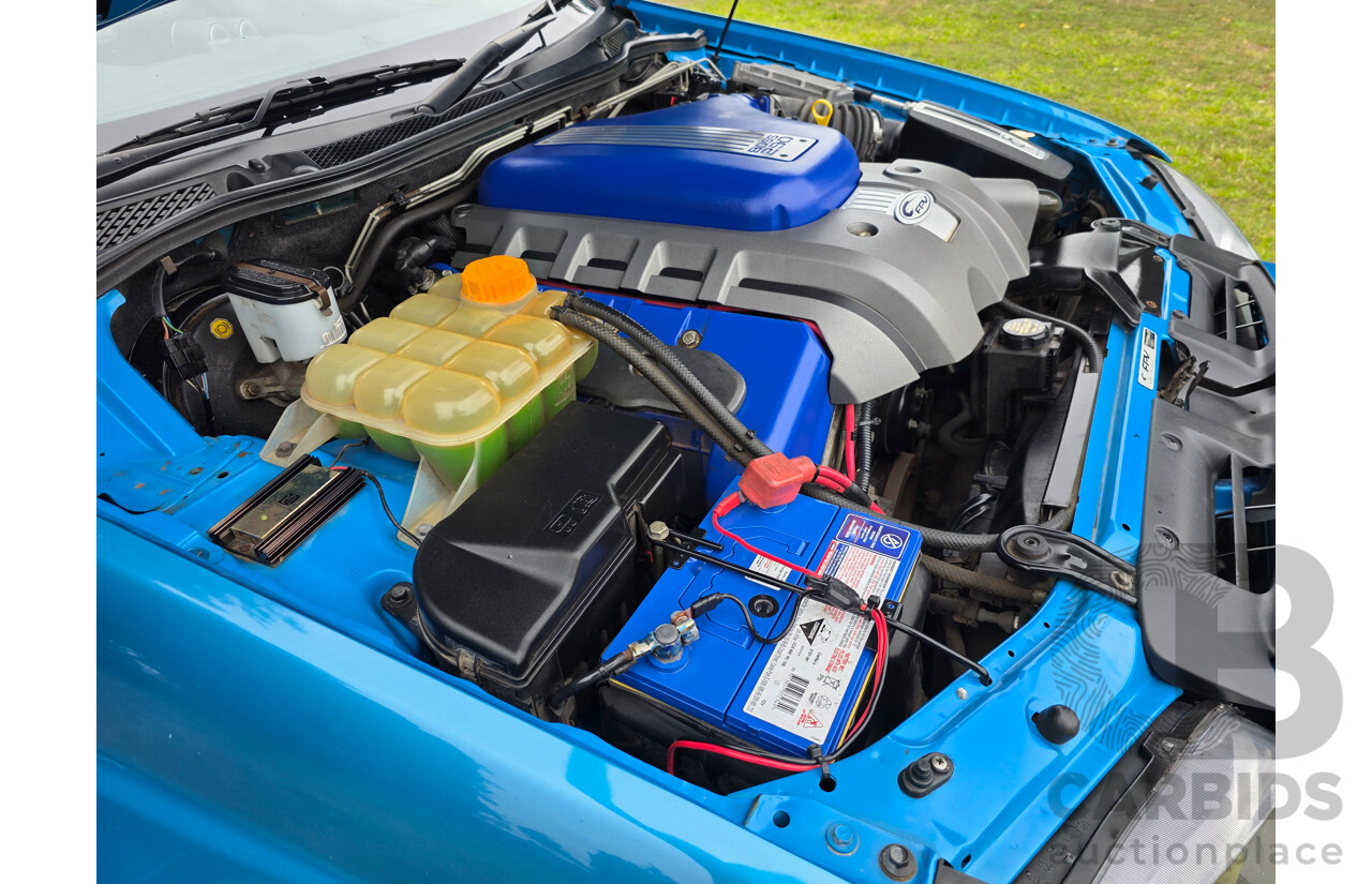 11/2006 Ford FPV GT (RWD) BF MKII Build No. 0072 4d Sedan Neo Blue Boss 290 V8 5.4L