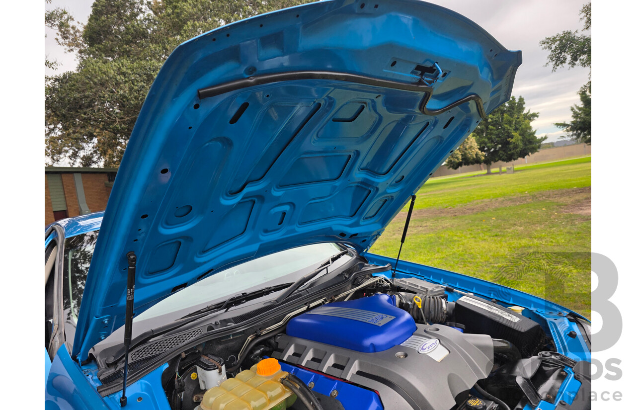 11/2006 Ford FPV GT (RWD) BF MKII Build No. 0072 4d Sedan Neo Blue Boss 290 V8 5.4L