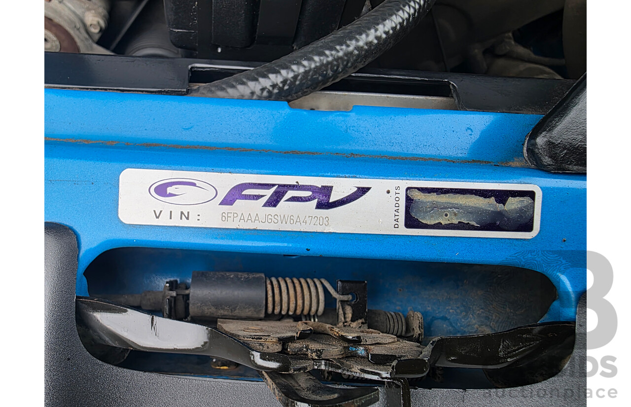 11/2006 Ford FPV GT (RWD) BF MKII Build No. 0072 4d Sedan Neo Blue Boss 290 V8 5.4L