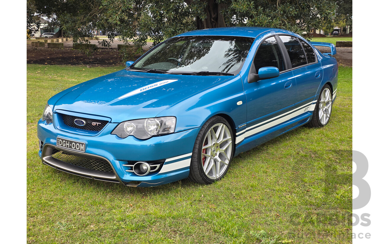 11/2006 Ford FPV GT (RWD) BF MKII Build No. 0072 4d Sedan Neo Blue Boss 290 V8 5.4L