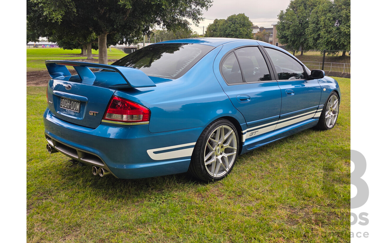 11/2006 Ford FPV GT (RWD) BF MKII Build No. 0072 4d Sedan Neo Blue Boss 290 V8 5.4L