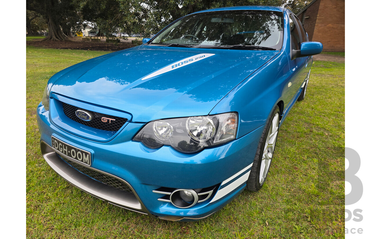 11/2006 Ford FPV GT (RWD) BF MKII Build No. 0072 4d Sedan Neo Blue Boss 290 V8 5.4L