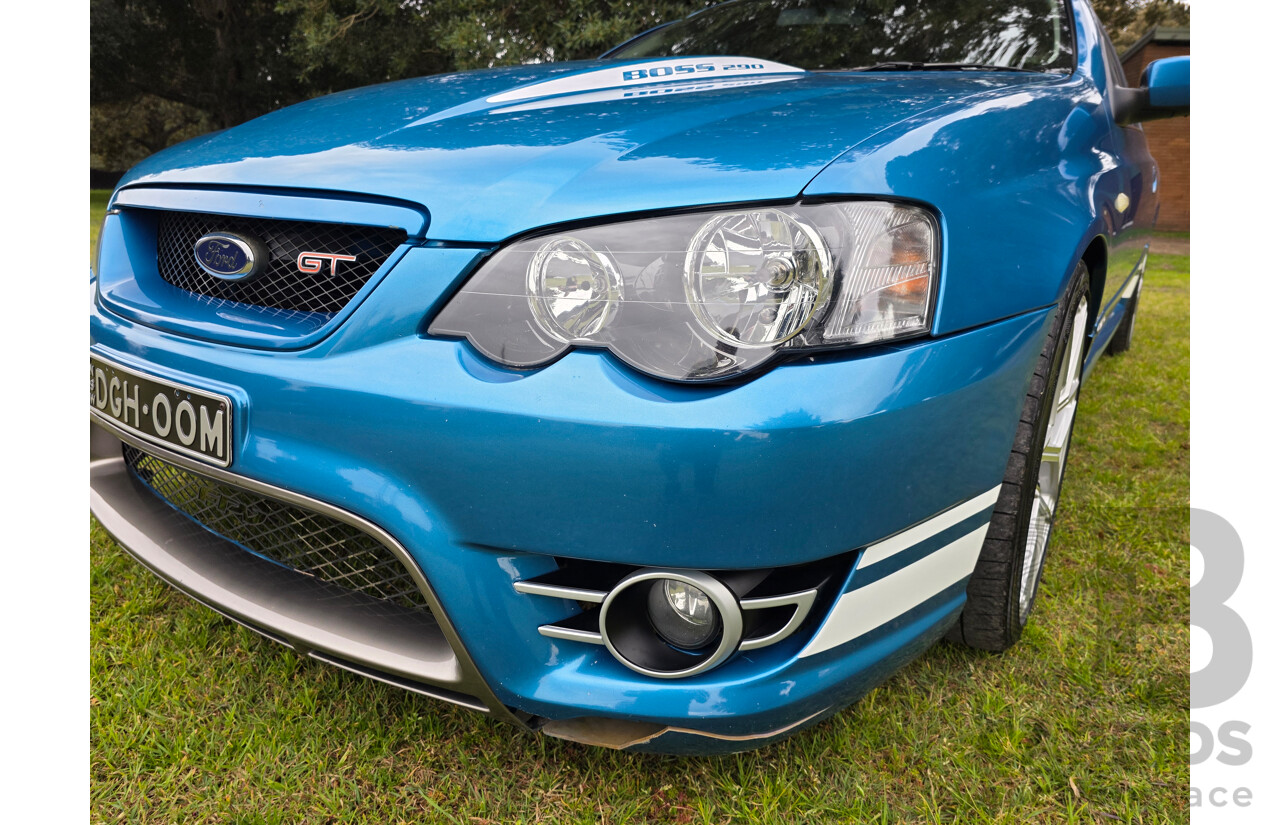 11/2006 Ford FPV GT (RWD) BF MKII Build No. 0072 4d Sedan Neo Blue Boss 290 V8 5.4L