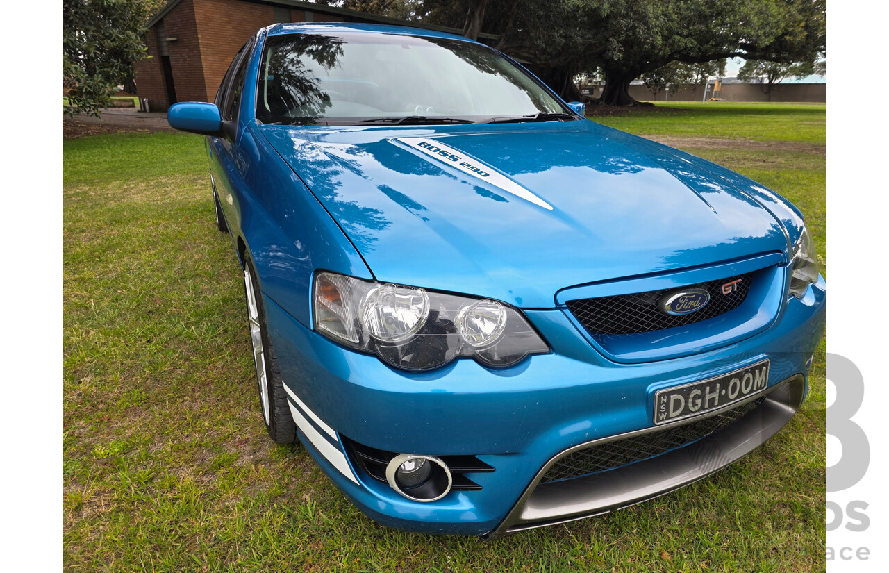 11/2006 Ford FPV GT (RWD) BF MKII Build No. 0072 4d Sedan Neo Blue Boss 290 V8 5.4L