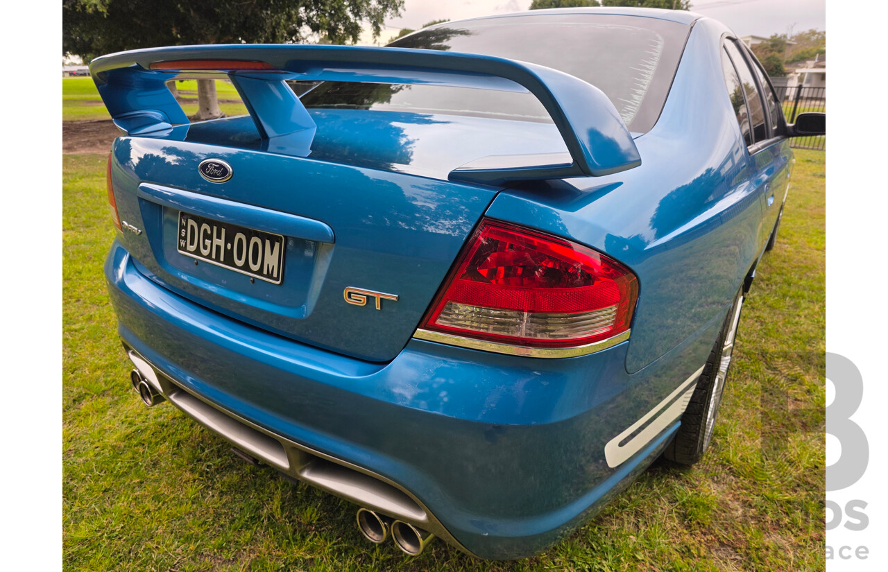 11/2006 Ford FPV GT (RWD) BF MKII Build No. 0072 4d Sedan Neo Blue Boss 290 V8 5.4L