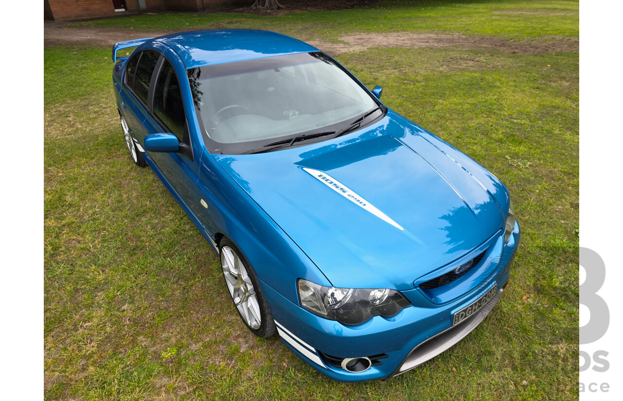 11/2006 Ford FPV GT (RWD) BF MKII Build No. 0072 4d Sedan Neo Blue Boss 290 V8 5.4L