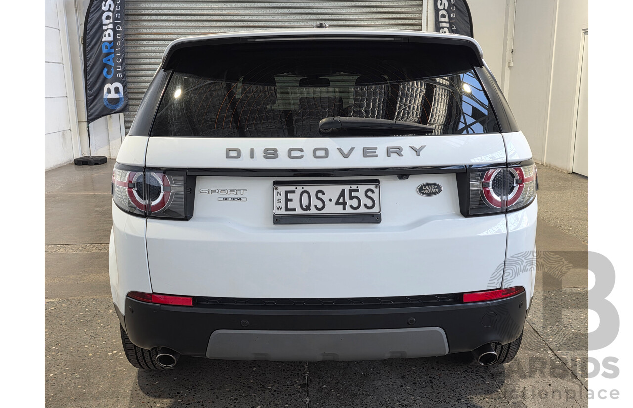06/2016 Land Rover Discovery Sport SD4 SE (AWD) LC MY16.5 4d Wagon White Turbo Diesel 2.2L