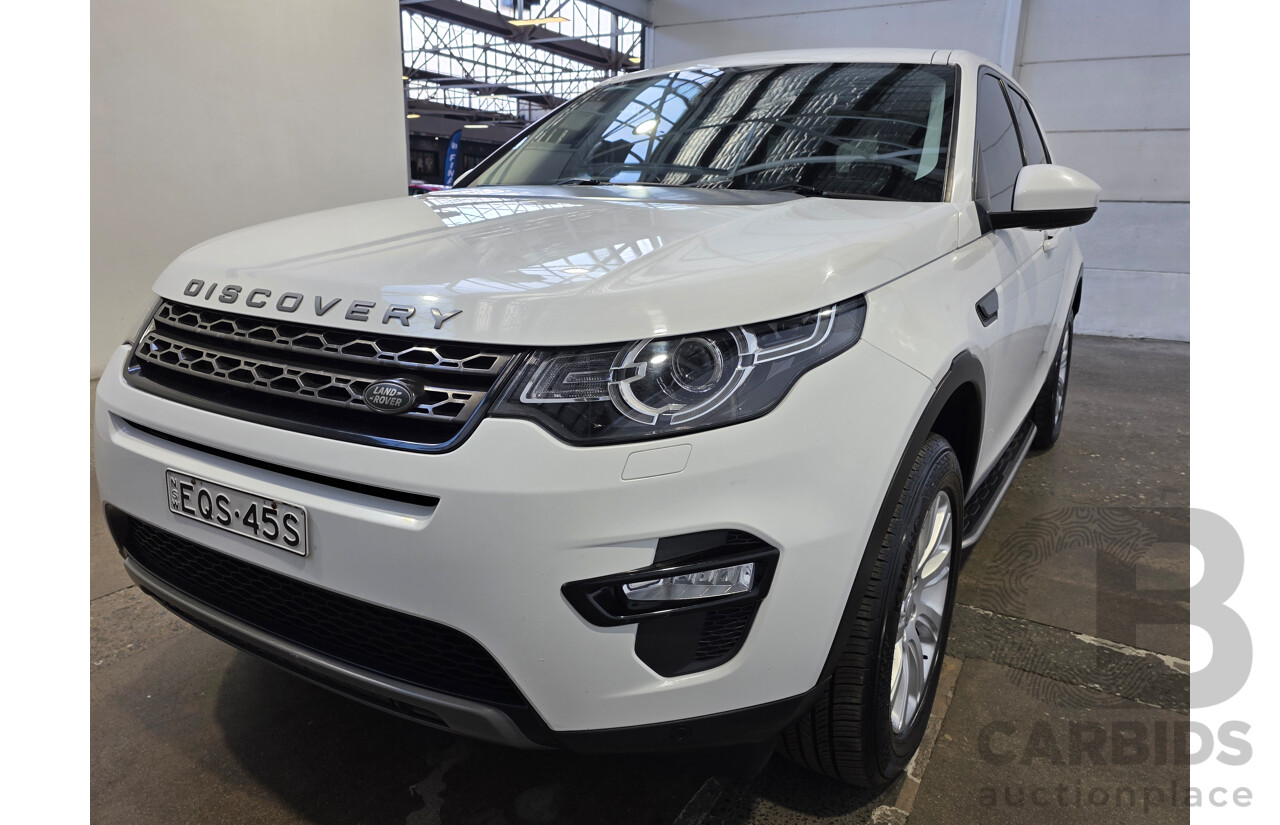 06/2016 Land Rover Discovery Sport SD4 SE (AWD) LC MY16.5 4d Wagon White Turbo Diesel 2.2L