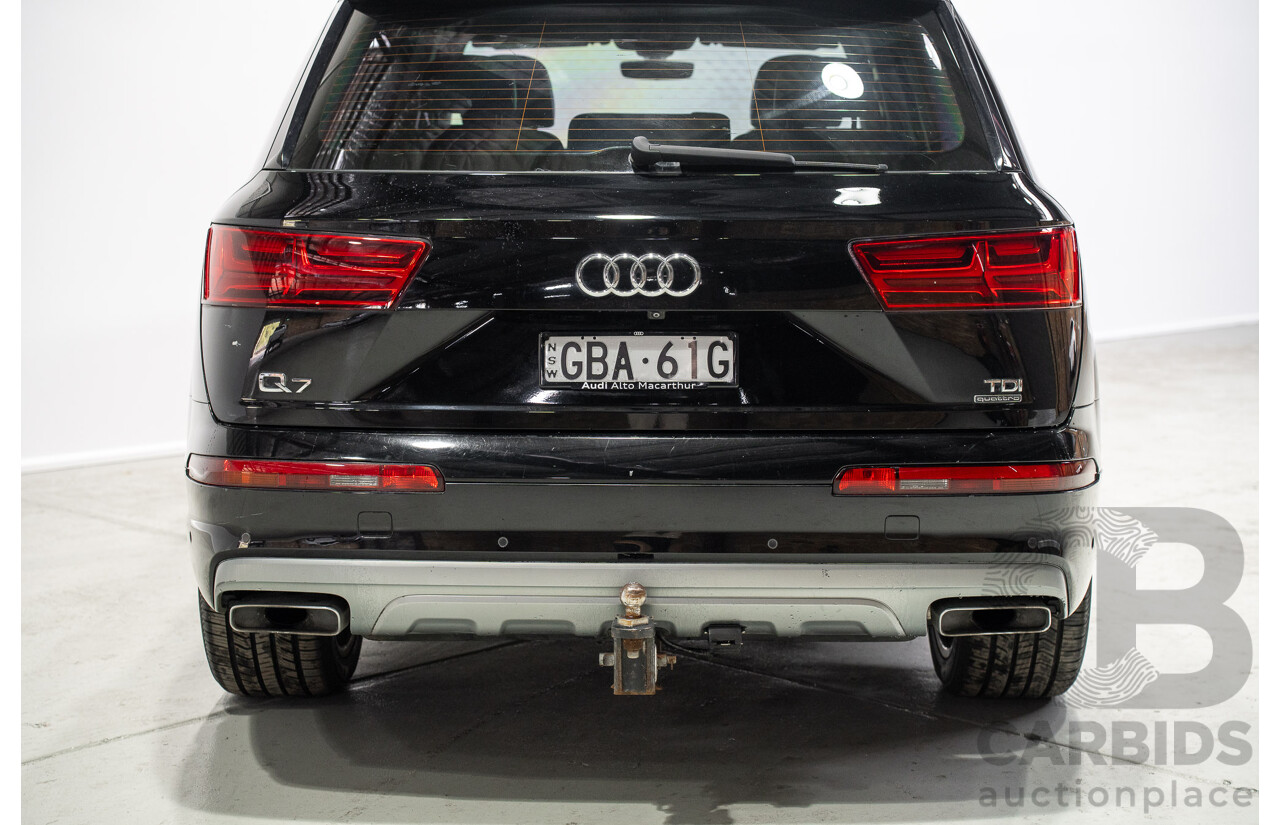 01/2016 Audi Q7 3.0 TDI Quattro 4M 4d Wagon Deep Black Turbo Diesel 3.0L