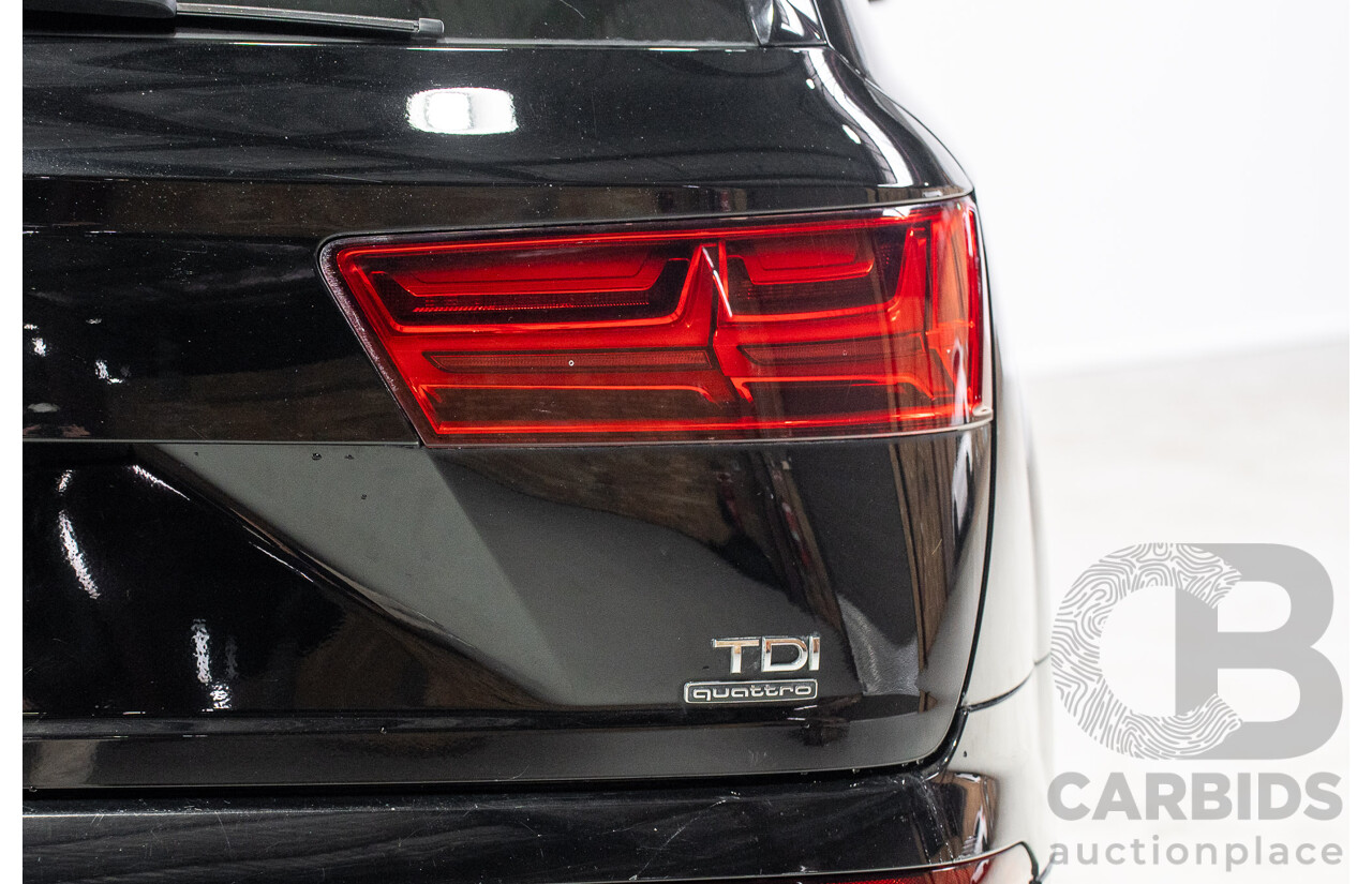 01/2016 Audi Q7 3.0 TDI Quattro 4M 4d Wagon Deep Black Turbo Diesel 3.0L