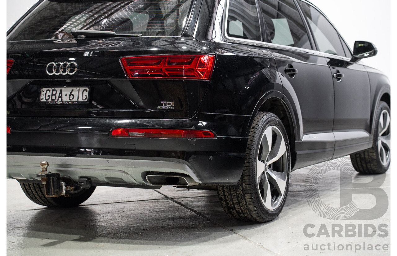 01/2016 Audi Q7 3.0 TDI Quattro 4M 4d Wagon Deep Black Turbo Diesel 3.0L