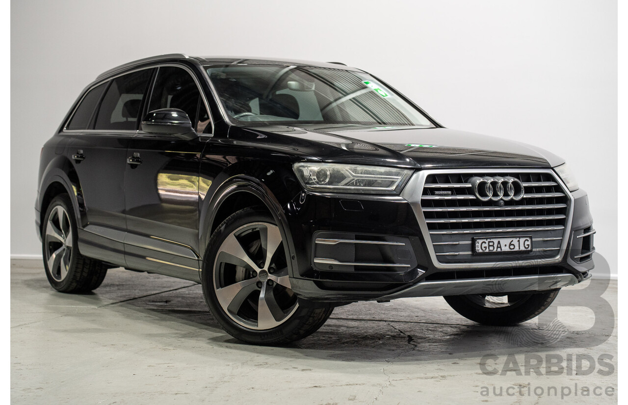 01/2016 Audi Q7 3.0 TDI Quattro 4M 4d Wagon Deep Black Turbo Diesel 3.0L