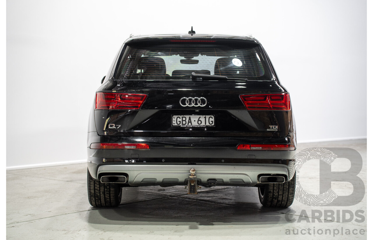 01/2016 Audi Q7 3.0 TDI Quattro 4M 4d Wagon Deep Black Turbo Diesel 3.0L