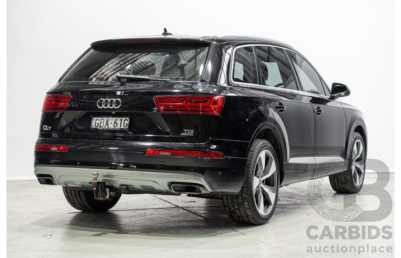 01/2016 Audi Q7 3.0 TDI Quattro 4M 4d Wagon Deep Black Turbo Diesel 3.0L