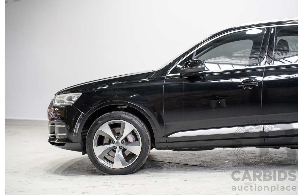 01/2016 Audi Q7 3.0 TDI Quattro 4M 4d Wagon Deep Black Turbo Diesel 3.0L