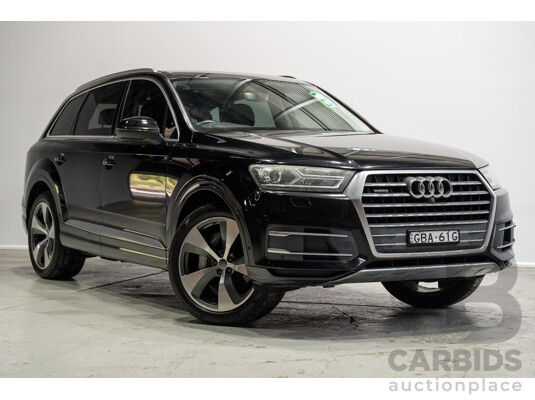 01/2016 Audi Q7 3.0 TDI Quattro 4M 4d Wagon Deep Black Turbo Diesel 3.0L